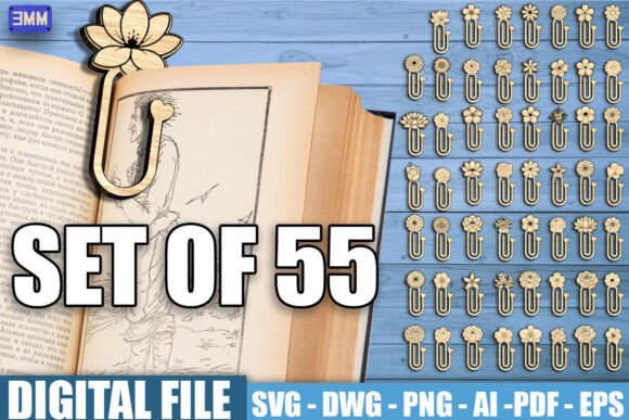 Download Flower Bookmark SVG Bundle - Bookmark Collection