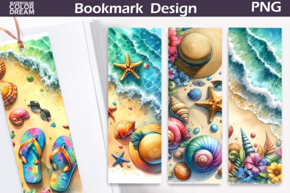 Download Summer Beach Bookmark - Premium Resources